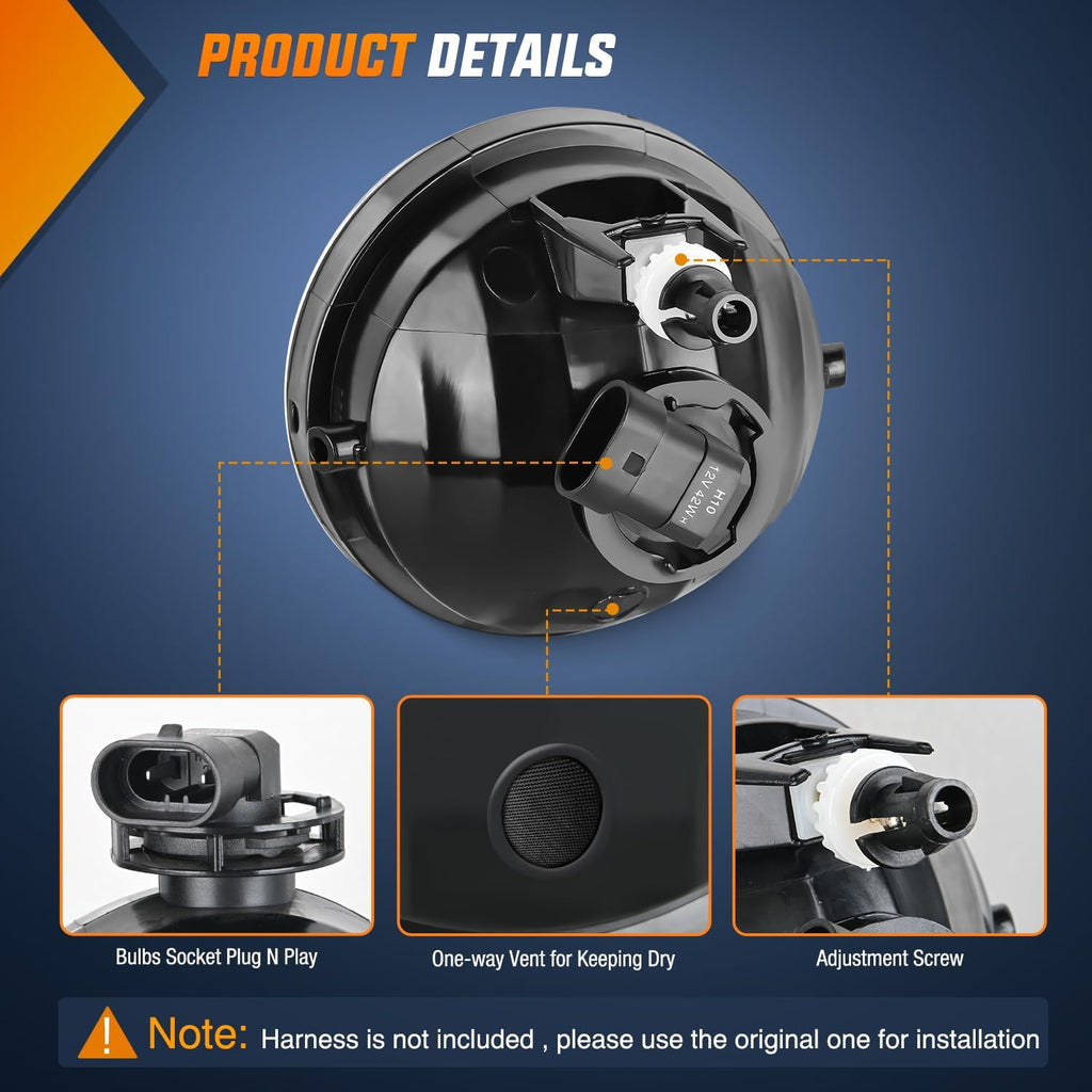 Fog Light Assembly Compatible with 2005 2006 2007 2008 2009 2010