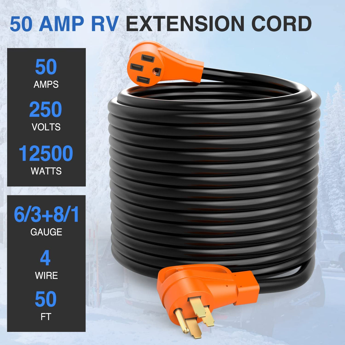 50 AMP RV Extension Cord