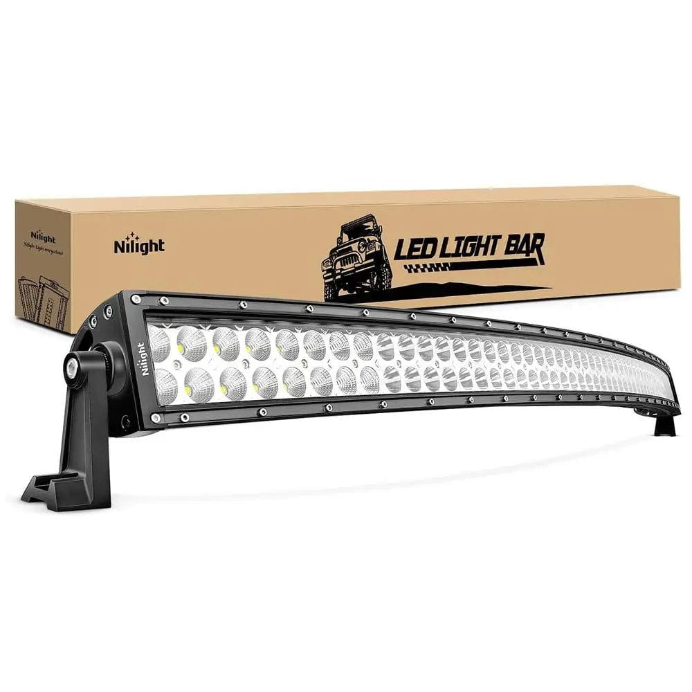 52 Inch 300W Double Row Curved Spot Flood LED Light Bar Nilight