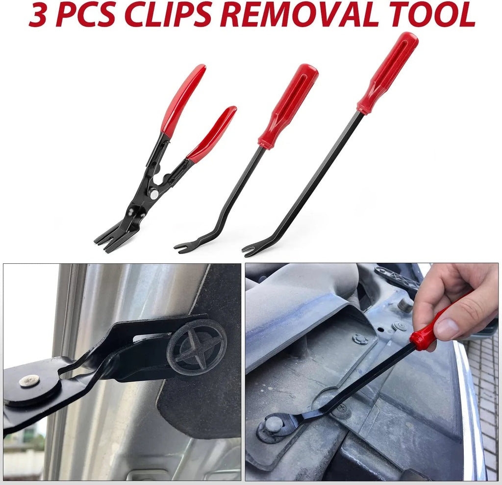 4Pcs Plastic Car Panel Pry Tool Kit Door Body Clip Trim Removal Set For BMW