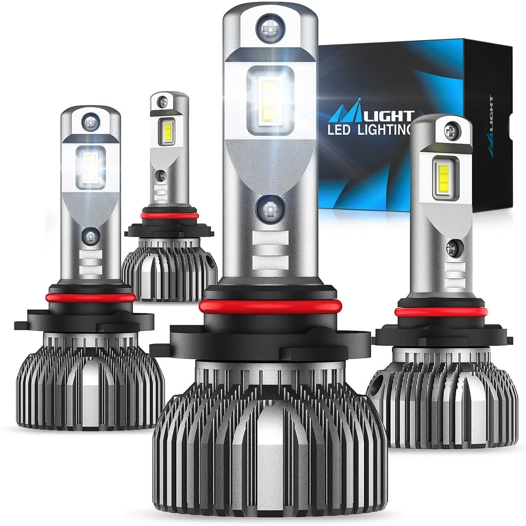 140W 25000 Lumen LED Car Headlight H7 H4 9005 HB3 9006 Auto Fog Lights  Turbo Copper Tubes