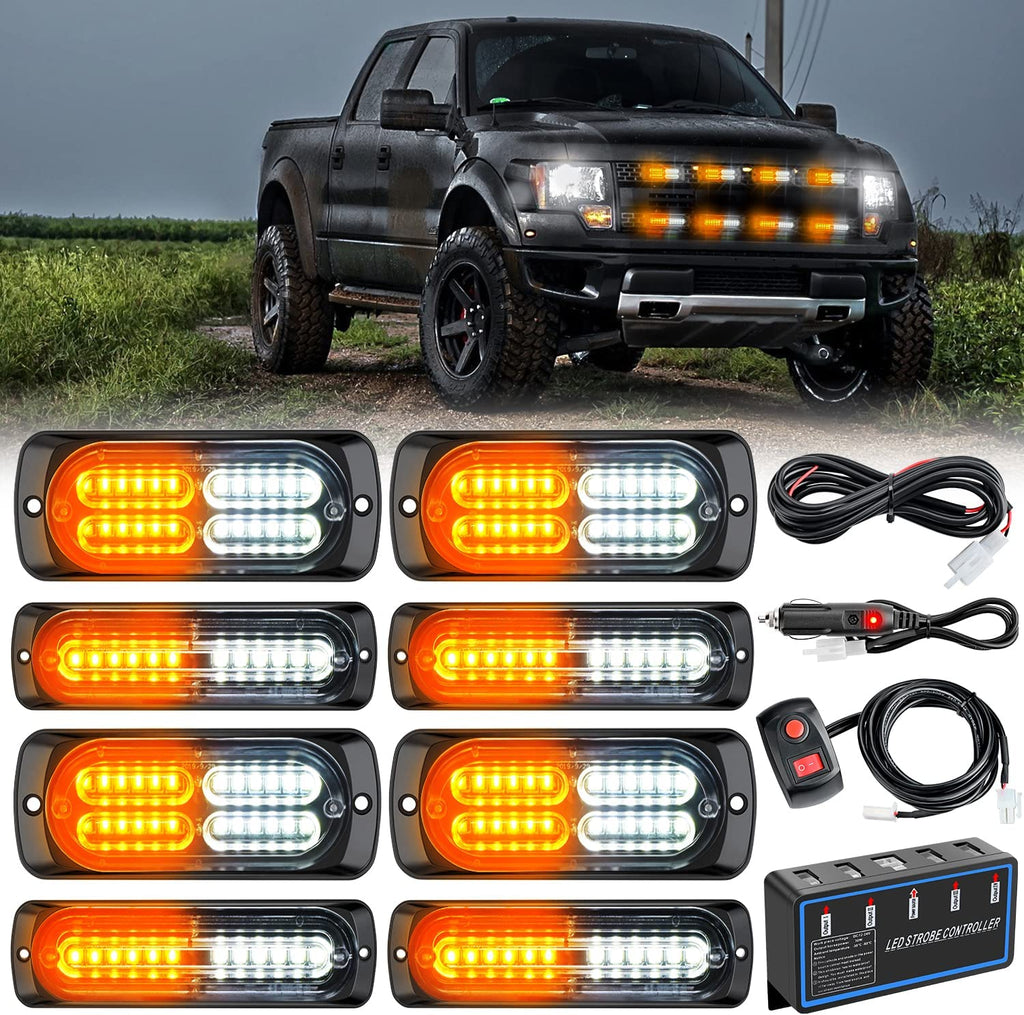 42inch 540W Tri Row LED Work Light Bar + Remote Strobe Harness for Jeep  Offroad