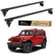 2007-2018 Jeep Wrangler JK 2018-2024 Jeep Wrangler 2019-2024 Jeep Gladiator JT Roof Rack Cross Bars Aluminum Anti-Theft Lock Nilight