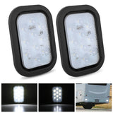 2 Pcs 5 X 3 Inch 10 Led White Rectangular Trailer Tail Light Nilight