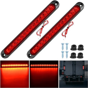 10 Inch 15 LEDs Red Trailer Light Bar (Pair) Nilight