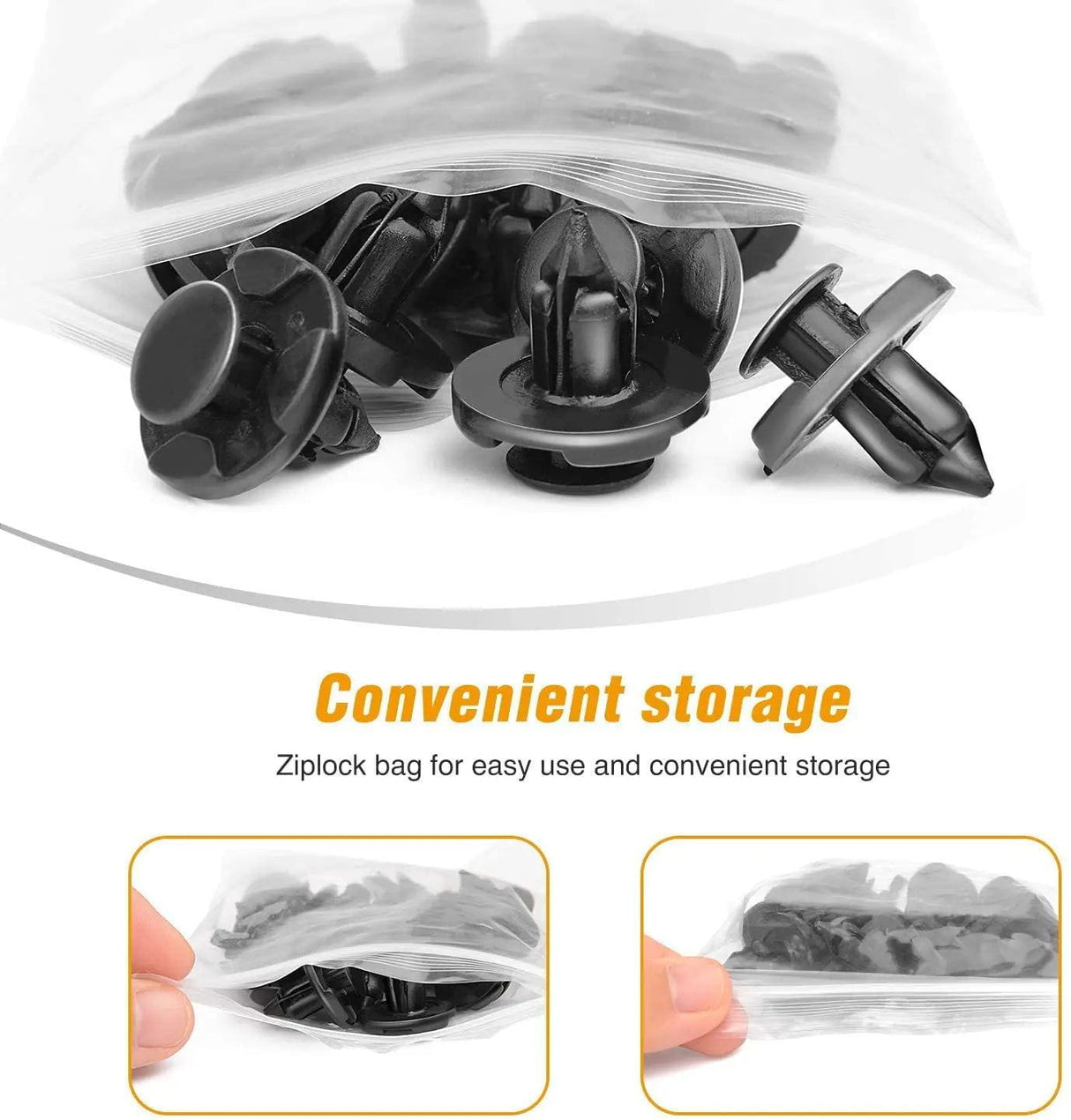 retainer clips 100 Pcs Hole 8mm Car Push Retainer Clips Kits For OEM Replacement 01553-09321