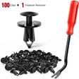 retainer clips 100 Pcs Hole 8mm Nylon Bumper Rivet Clips for GM 21030249 for Ford N807389S for Chrysler 6503598