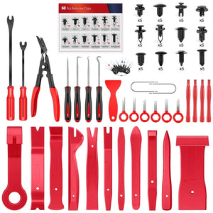 102 Pcs Trim Removal Tool Kit Red Nilight