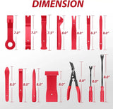 102 Pcs Trim Removal Tool Kit Red Nilight