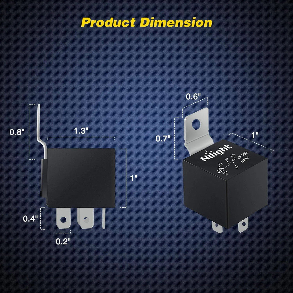 Relay 10Pack 5Pin SPDT Bosch Style Electrical Relay Socket