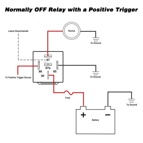 Relay 10Pack 5Pin SPDT Bosch Style Electrical Relay Socket