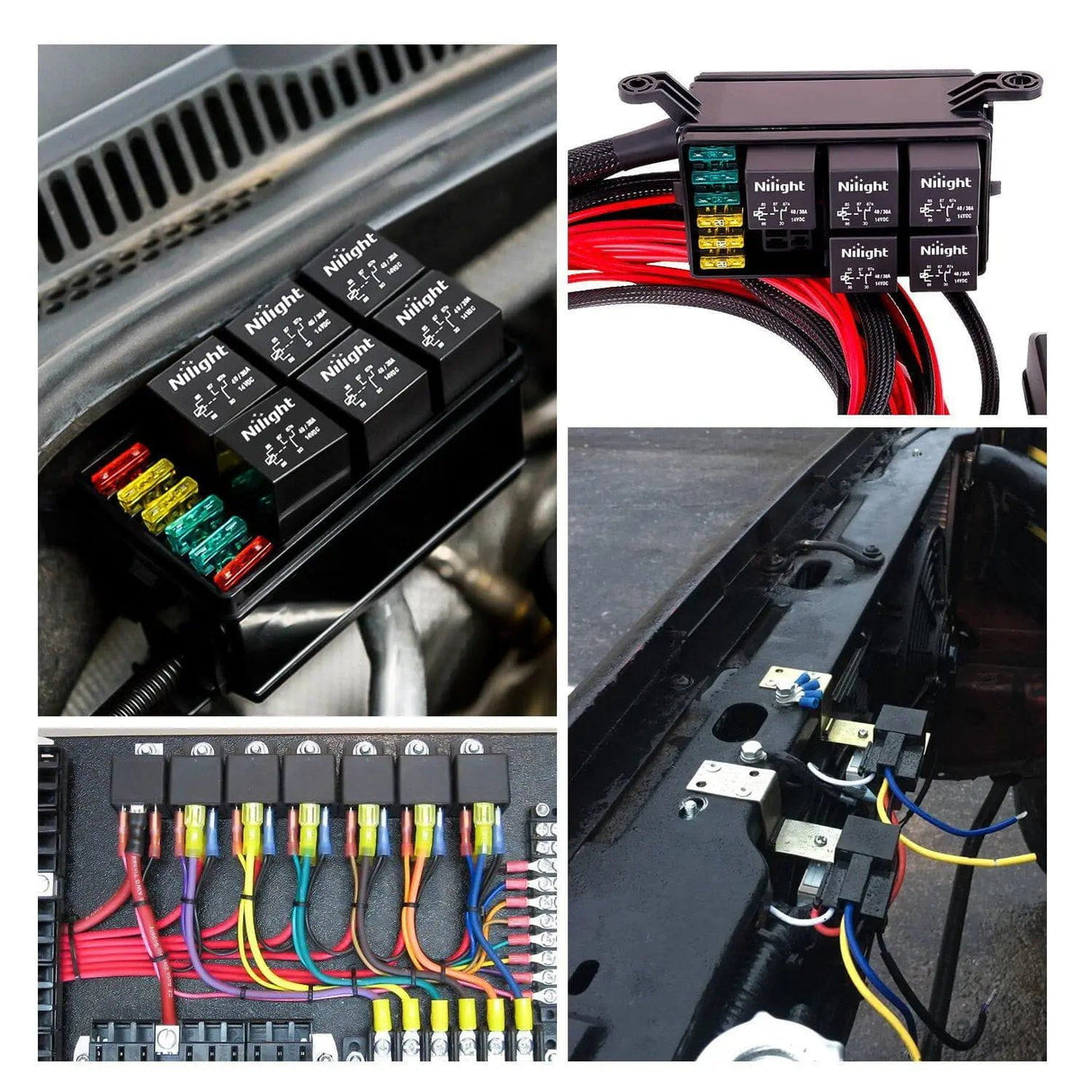 Relay 10Pack 5Pin SPDT Bosch Style Electrical Relay Socket