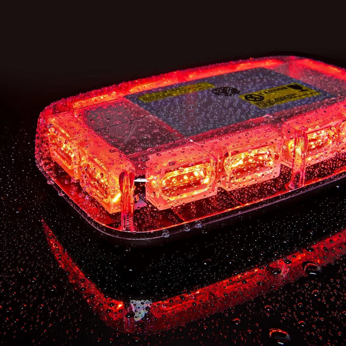 12 Inch 48 Leds Roof Top Red Emergency Strobe Light Nilight