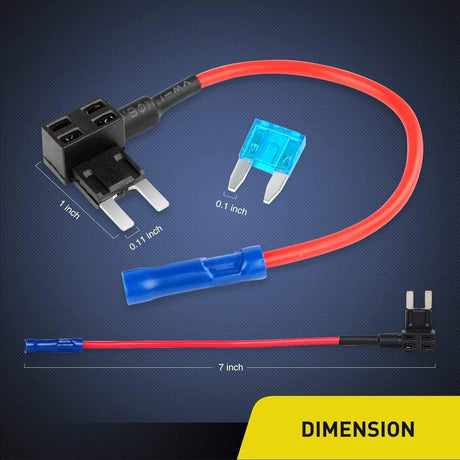 fuse 120Pcs Mini Blade Fuse and 10Pcs Add-A-Circuit Fuse Holder