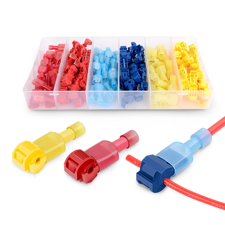 Connectors Assortments 120Pcs Quick Splice Wire Terminals