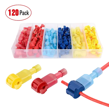 Accessories 120Pcs Quick Splice Wire Terminals