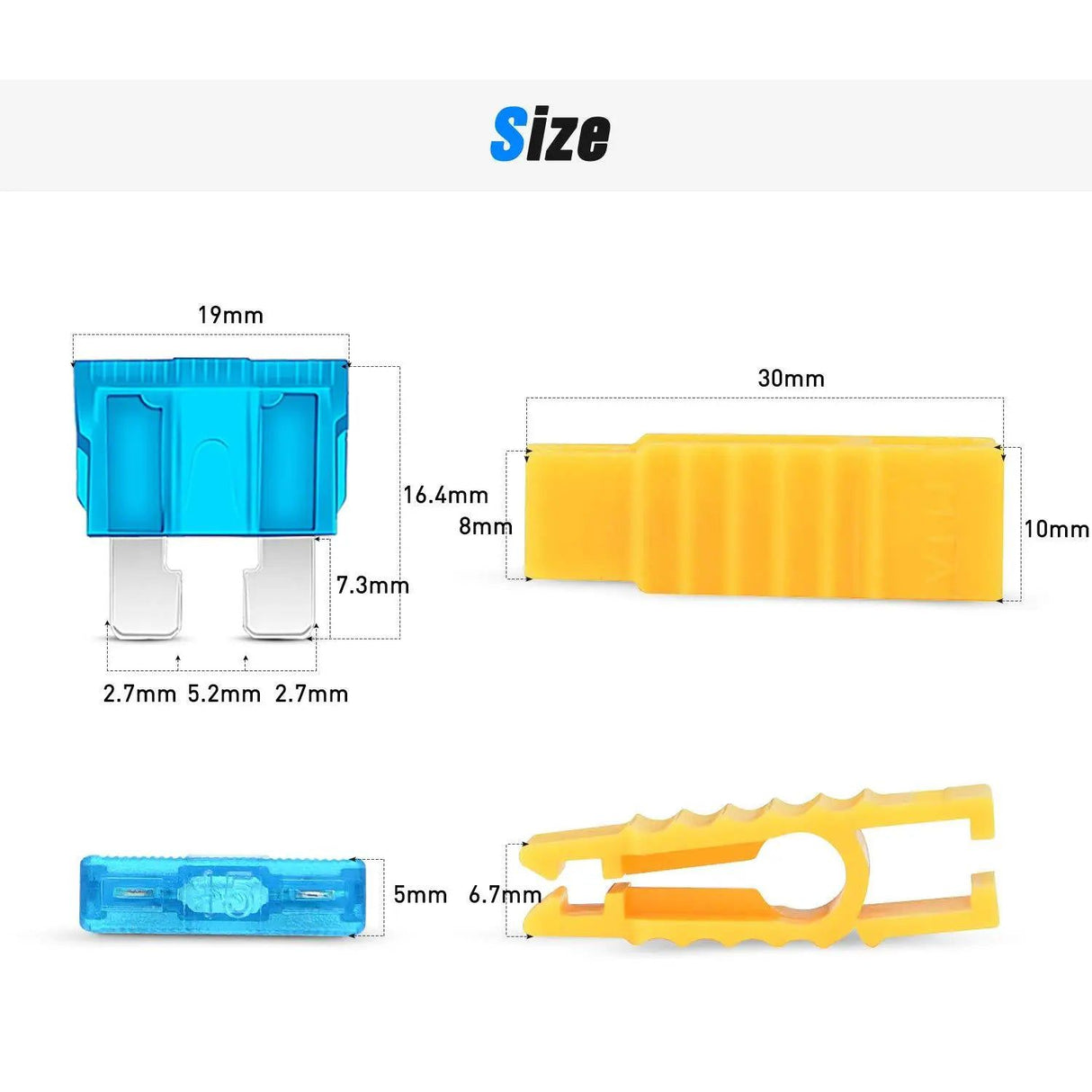 accessory 120Pcs Standard Blade Fuse Assortment kit