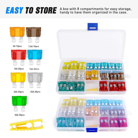 accessory 120Pcs Standard Blade Fuse Assortment kit