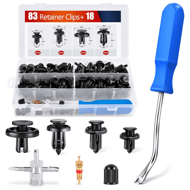 121 Pcs Bumper Retainer Clips Car Push Retainer Kit Nilight