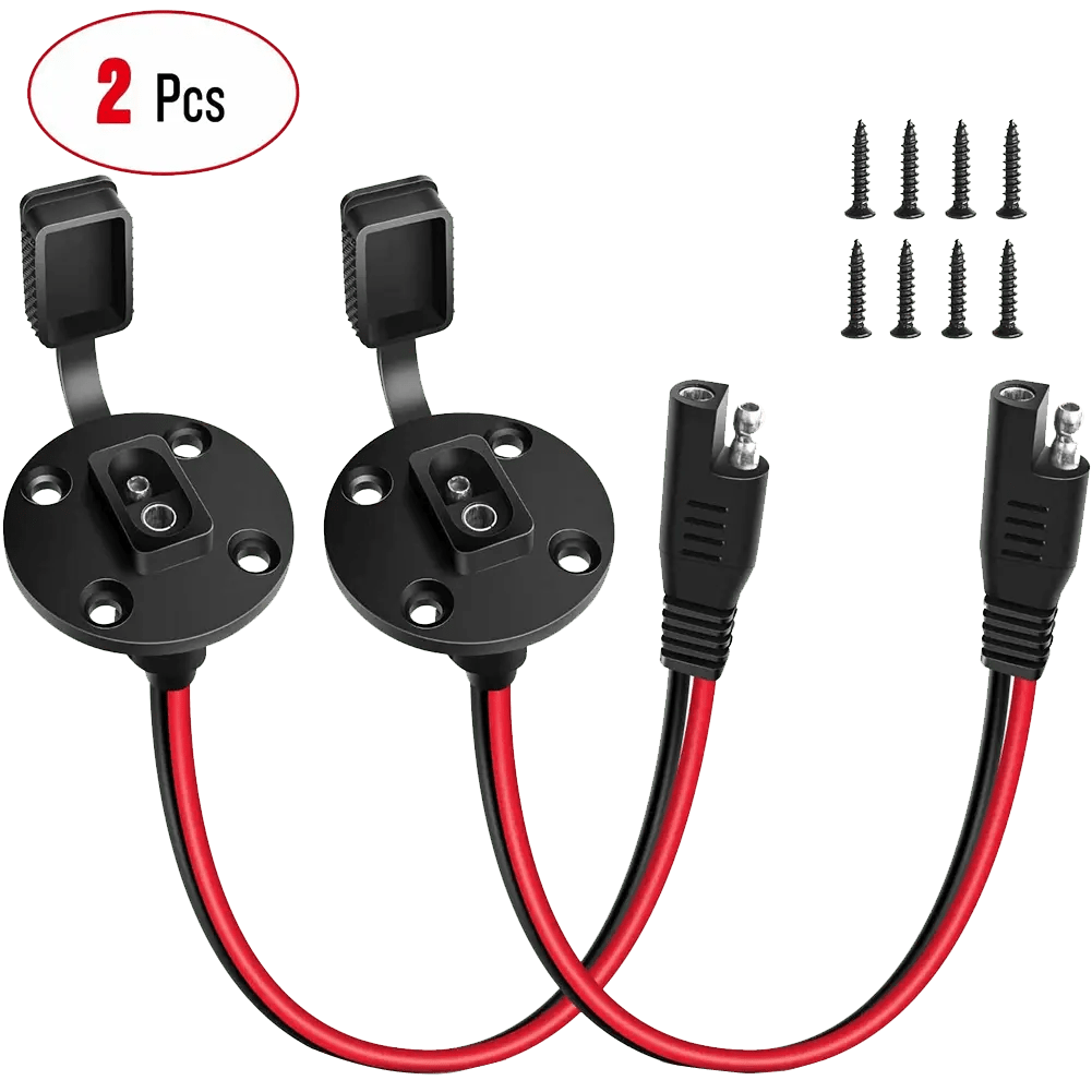 Wiring Harness Kit 12AWG 2-Pack SAE Power Socket Sidewall Port