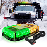 12 Inch 48 Leds Roof Top Green Amber Emergency Strobe Light Nilight