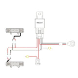 Wiring Harness Kit 16AWG Wire Harness Crimp Chassis Mount Kit 2 Leads W/ 12V 3Pin Switch | 3 Fuses | 4 Spade Connectors