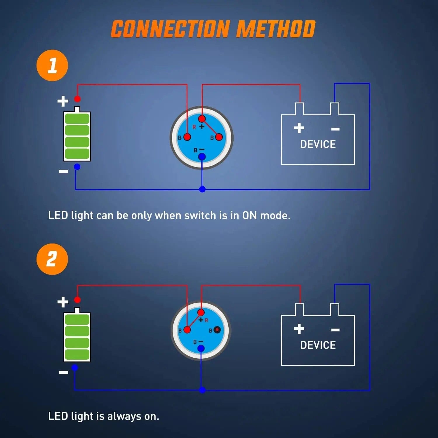 12mm 12V Waterproof ON Off Latching Push Button Switch Nilight