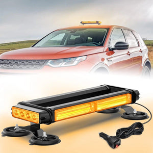 14.5 Inch Amber COB LED Strobe Rooftop Flashing Magnetic Light Bar Nilight