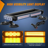 14.5 Inch Amber COB LED Strobe Rooftop Flashing Magnetic Light Bar Nilight