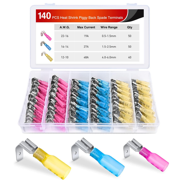 140Pcs Heat Shrink Wire Connectors Nilight