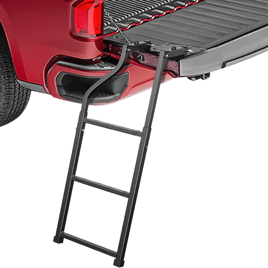 Tailgate Ladder For Pickup with Aluminum Step Grip Plate Nilight