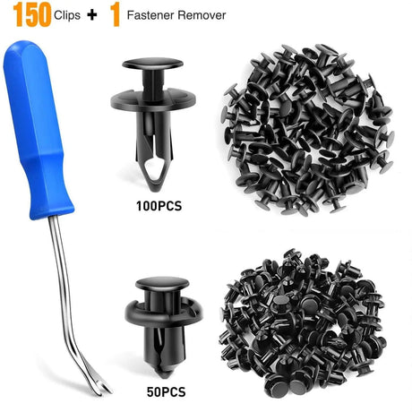 retainer clips 150 Pcs Car Push Retainer Clips Kits 2 Sizes Universal Auto Clips Fastener