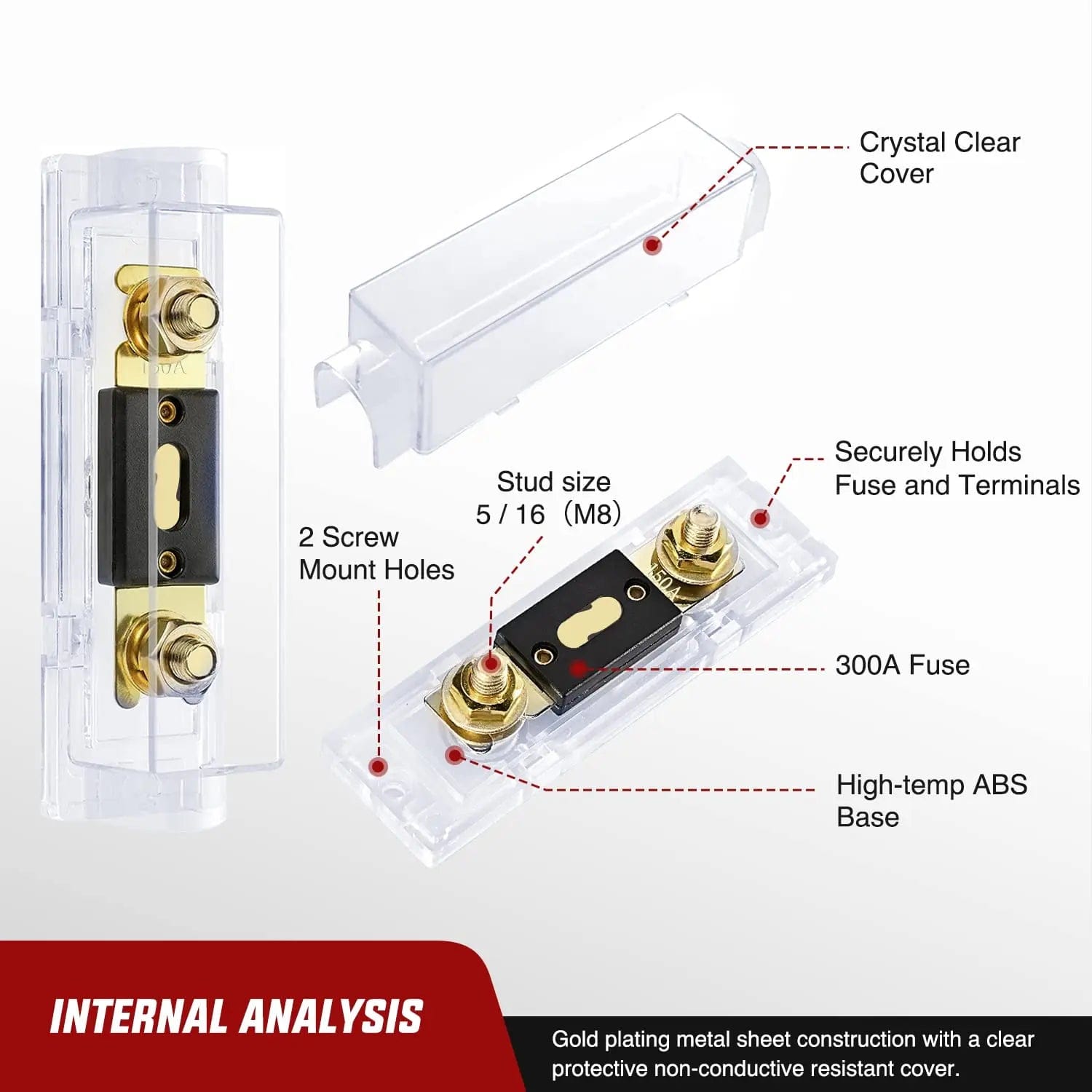 150A ANL Fuse with ANL Fuse Holder Nilight