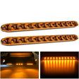 16 Inch 11 LEDs Amber Trailer Light Bar (Pair) Nilight