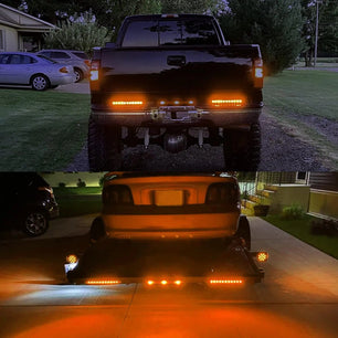 16 Inch 11 LEDs Amber Trailer Light Bar (Pair) Nilight