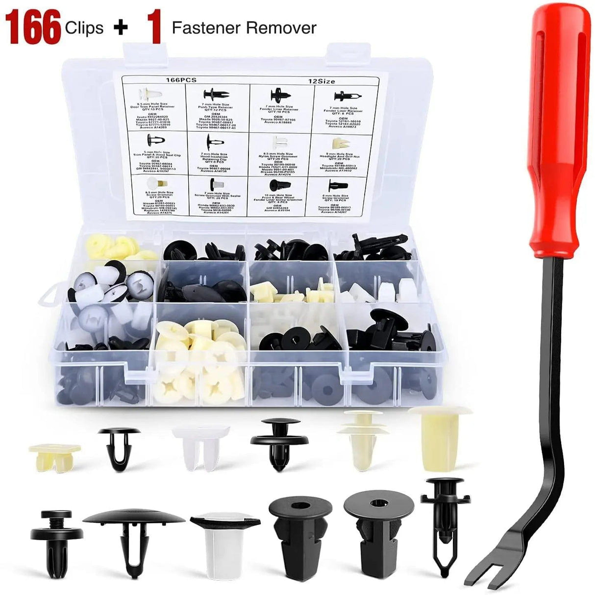 retainer clips 167 Pcs Bumper Retainer Clips Car Push Retainer Kit