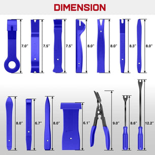 19 Pcs Auto Trim Removal Tool Set Blue Nilight