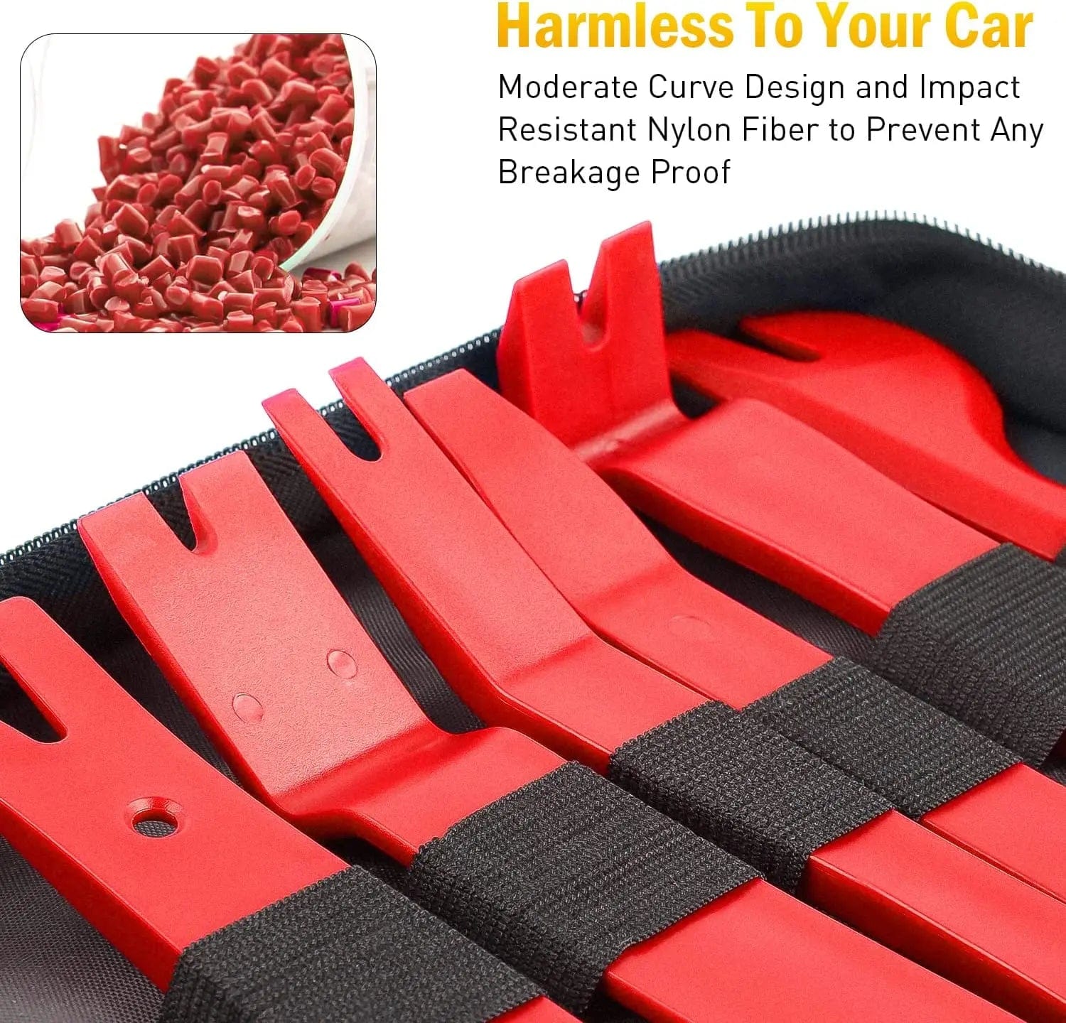 19 Pcs Auto Trim Removal Tool Set Red Nilight