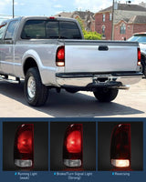 1997-2003 Ford F150 1997-1999 Light Duty 1999-2007 Ford Super Duty Taillight Assembly Dark Red Rear Lamp Replacement OE Style Driver Side Nilight