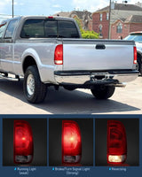 1997-2003 Ford F150 1997-1999 Light Duty 1999-2007 Ford Super Duty Taillight Assembly Red Housing Rear Lamp Replacement OE Style Passenger Side Nilight