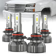 1999-2006 Chevy Silverado 1500 2500 3500 9005 9006 LED Headlight Bulbs Nilight