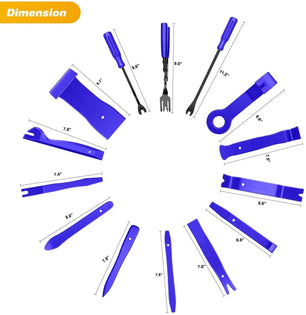 retainer clips 19Pcs Trim Removal Tool Kit Blue