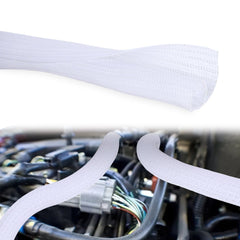 10ft-1inch White Cable Management Sleeves