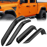 Fender Flares Extensions Set Compatible with 2020-2024 Gladiator JT (Only for Low Wheel Arches) Nilight