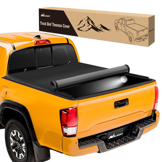 6ft Soft Roll Up Truck Bed Cover for Toyota Tacoma 2005-2015 Nilight