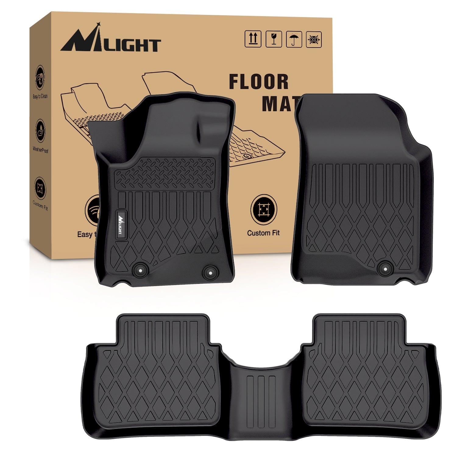 TPE Floor Mats for Nissan Altima 2013-2018 Nilight
