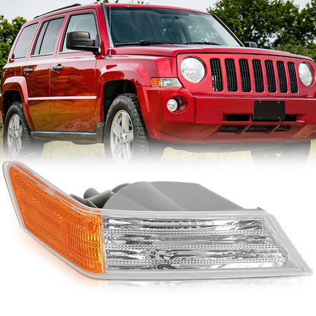 Front Turn Signals Light Clear Amber For 2007-2017 Jeep Patriot Passenger Side Nilight