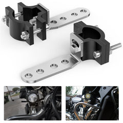 2Pcs Motorcycle Tube Clamp Mounting Brackets 0.7 to 1.2Inch Round Tube