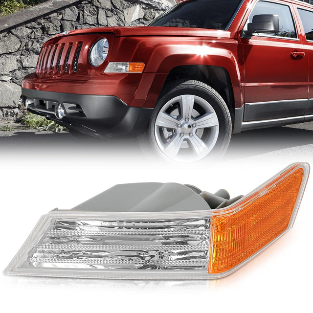 Front Turn Signals Light Clear Amber For 2007-2017 Jeep Patriot Driver Side Nilight