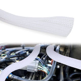 25ft-1/2inch White Cable Management Sleeves Nilight